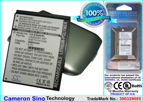 Batterie  smartphone eten e ten glofiish x800