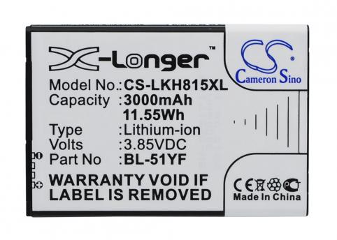 Batterie telephone lg h968 dual sim