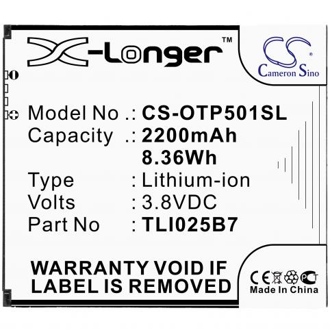 Batterie telephone alcatel a3 plus