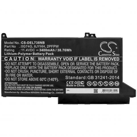 Batterie de laptop dell 8jyhh