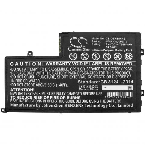 Batterie de laptop dell 1wwhw