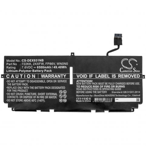 Batterie de laptop dell wn0n0