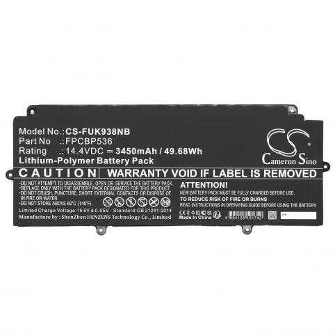 Batterie pc portable fujitsu lifebook u938 vfy u9380mp78rde