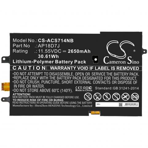 Batterie pc portable acer swift 7 sf714 52t 71jw