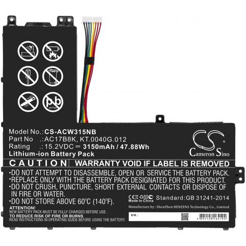 Batterie pc portable acer swift 3 sf315 52g 523p