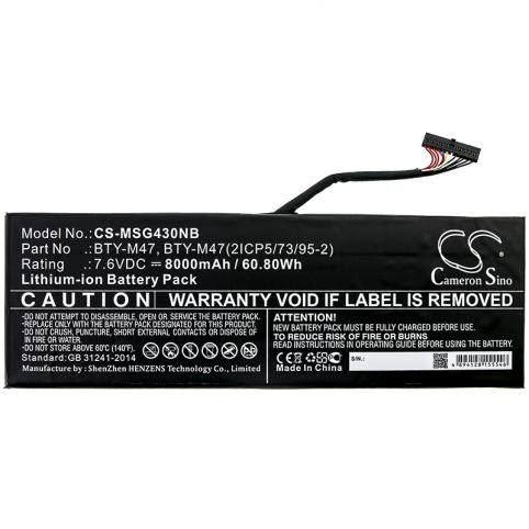 Batterie pc portable msi gs40 6qe 020ru phantom