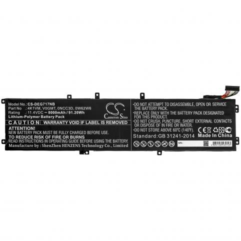 Batterie pc portable dell g7 17 7700