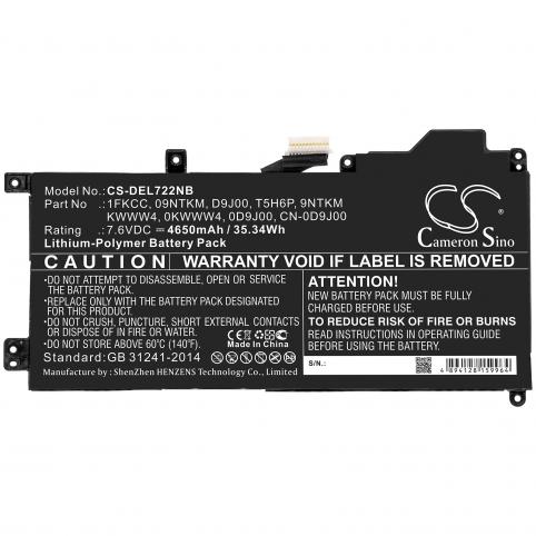 Batterie pc portable dell latitude 12 7200